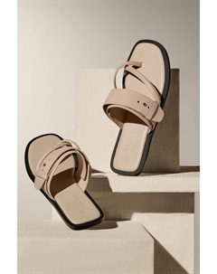 Комфортные сандалии Forever из кожи премиум-класса с перекрестными ремешками, мультиколор Next