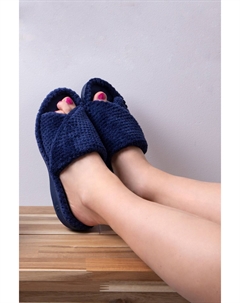 Тапочки-Перевертыши Popcorn с открытыми носками, синий Totes