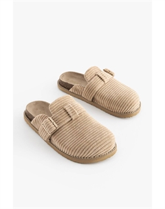 Тапочки-Мюли с пряжкой на шнурке, коричневый Next