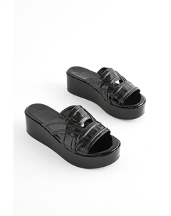 Мюли на танкетке в стиле вестерн Forever Comfort, черный Next