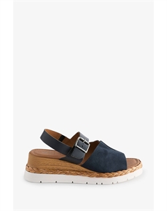 Кожаные спортивные туфли на танкетке Forever Comfort, синий Next