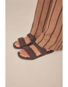 Сандалии-Мюли Forever Comfort с кожаными ремешками, коричневый Next