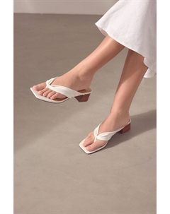 Шлепанцы Forever Comfort на высоком каблуке, белый Next