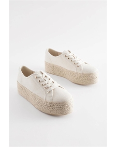 Спортивные эспадрильи Forever Comfort на толстой платформе со шнуровкой, бежевый Next