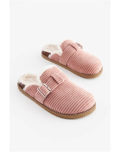 Тапочки-Мюли с пряжкой на шнурке, розовый Next