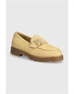 Мокасины из нубука, бежевый Tommy hilfiger