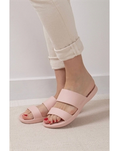 Женские шлепанцы с двойным ремешком, бежевый Totes