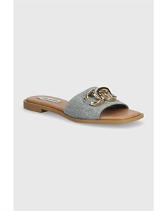 Джиновые шлепанцы, синий Steve madden