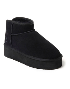 Женские тапочки из овчины Fireside by Kingston на платформе, черный Dearfoams