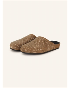 Мюли с драгоценными камнями, зеленый Sandro