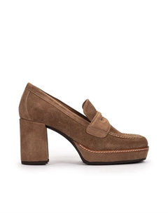 Женские замшевые лоферы на платформе, светло-коричневый Pedro miralles