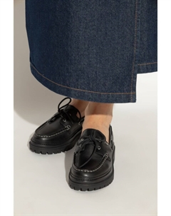 Кожаные мокасины со шнуровкой, черный Michael michael kors