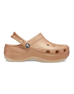 Тапочки CLASSIC PLATFORM GLITTER CLOG W 207241, золотой Crocs
