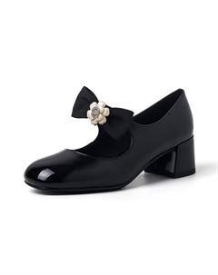 Туфли Мэри Джейн женские, черный Quicheshoes