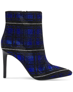 Женские ботильоны в клетку Reisa со стразами, цвет Cobalt Plaid Inc