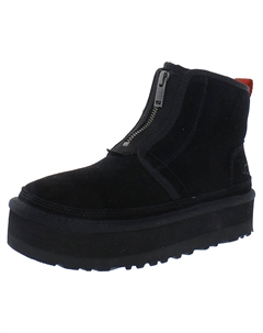 Женские замшевые ботильоны Neumel на подкладке из искусственного меха, черный Ugg