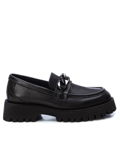 Женские кожаные мокасины черного цвета, черный Xti