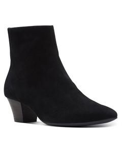 Женские замшевые ботильоны Teresa с острым носком, цвет Black Suede Clarks