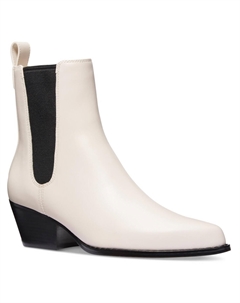 Женские кожаные ботинки челси до середины икры, цвет Light Cream Michael michael kors