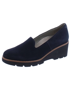 Женские фактурные лоферы без шнуровки Willa, цвет Navy Suede Vionic