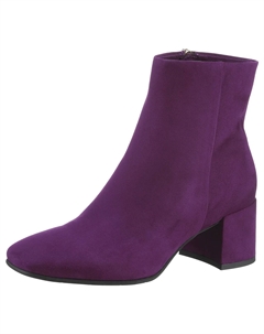 Ботильоны, блочный каблук, деловая обувь, ботильоны с внутренней молнией, фиолетовый Marco tozzi