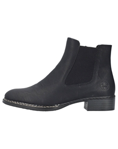 Ботинки женские Chelsea в классическом стиле, черный Rieker