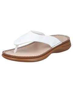 Шлепанцы, летняя обувь, тапочки с носком, белый Rieker