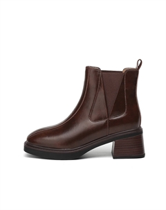 Ботинки женские на каблуке, коричневый Daphne