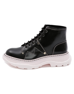 Ботинки на шнуровке Tread Black Pink женские Alexander mcqueen