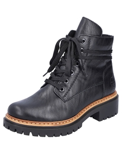 Зимние ботильоны на профилированной подошве, черный Rieker