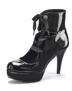 Belle Affair туфли-лодочки на высоком каблуке, ботильоны на платформе, лакированный вид Belle Affaire, черный Lascana