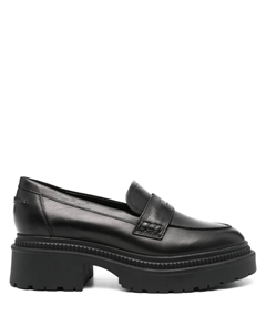 Мокасины с логотипом, черный Guess usa