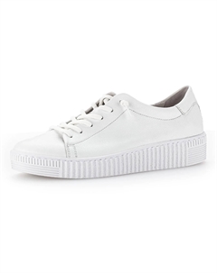 Слипоны, на резинке в качестве декоративной шнуровки, повседневная обувь, полуботинки, туфли на шнуровке, белый Gabor