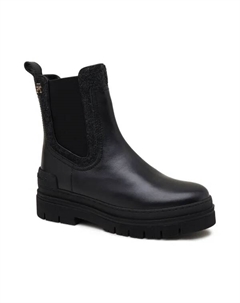 Кожаные ботильоны, черный Tommy hilfiger