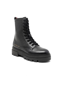 Кожаные ботильоны, черный Tommy hilfiger