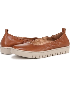 Туфли на плоской подошве Uptown Ballet Slip-ons, цвет Tan Brown Leather Vionic