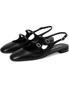 Туфли на плоской подошве Claris Mj Slingback, черный Stuart weitzman