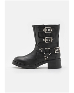 Ковбойские/байкерские ботильоны BECASE, черный Steve madden