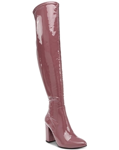 Женские нарядные ботфорты без шнурков Bravy, цвет Rose Patent Wild pair