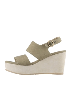 Босоножки Lily на танкетке, хаки A.p.c.