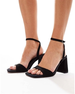 Черные босоножки на каблуке DESIGN Hotel Asos