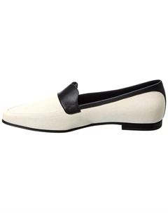 Лоферы The Pippen из парусины и кожи, белый Khaite