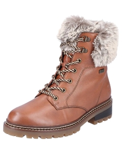 Зимние ботинки "ELLE Collection", с контрастной строчкой, цвет Braun-Kombiniert Remonte