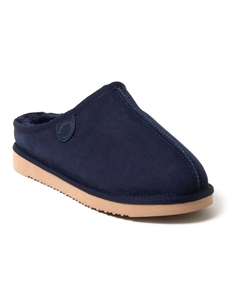 Мужские тапочки-сабо Fireside by Grafton из натуральной овчины, темно-синий Dearfoams