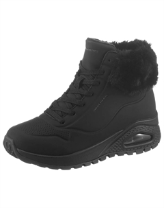 Ботинки на шнуровке "UNO RUGGED - FALL AIR", кроссовки на танкетке, зимние ботинки, ботинки на шнуровке с функциями Bio Dri, черный Skechers