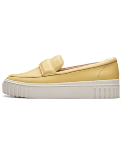 Лоферы женские желтые Clarks