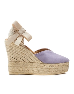 Эспадрильи Manebi Hamptons Heart-Shaped Wedge Espadrilles W 1.3, фиолетовый
