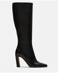 Сапоги женские Lizette высокие на каблуке, черный Steve madden