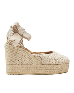 Эспадрильи Manebi Yucatan Wedge Espadrilles G 0.3, бежевый