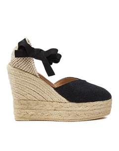Эспадрильи Manebi La Havana Heart-Shaped Wedge Espadrilles O 7.9, черный